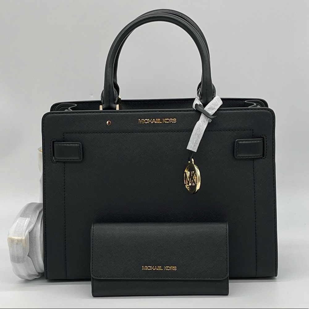Michael Kors Medium Rayne Satchel & Trifold Wallet - Picture 1 of 12